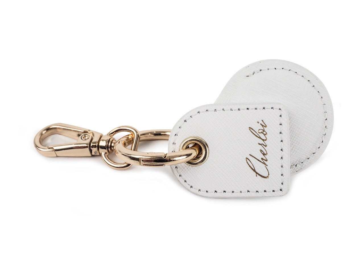 Cherloi Saffiano Leather AirTag Key Ring