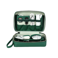 Cherloi Saffiano Leather Tech Organizer