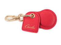 Cherloi Saffiano Leather AirTag Key Ring