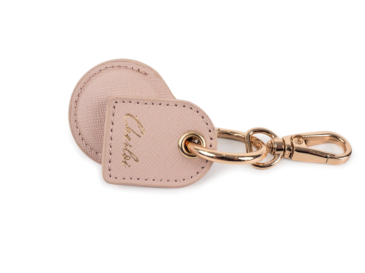 Cherloi Saffiano Leather AirTag Key Ring