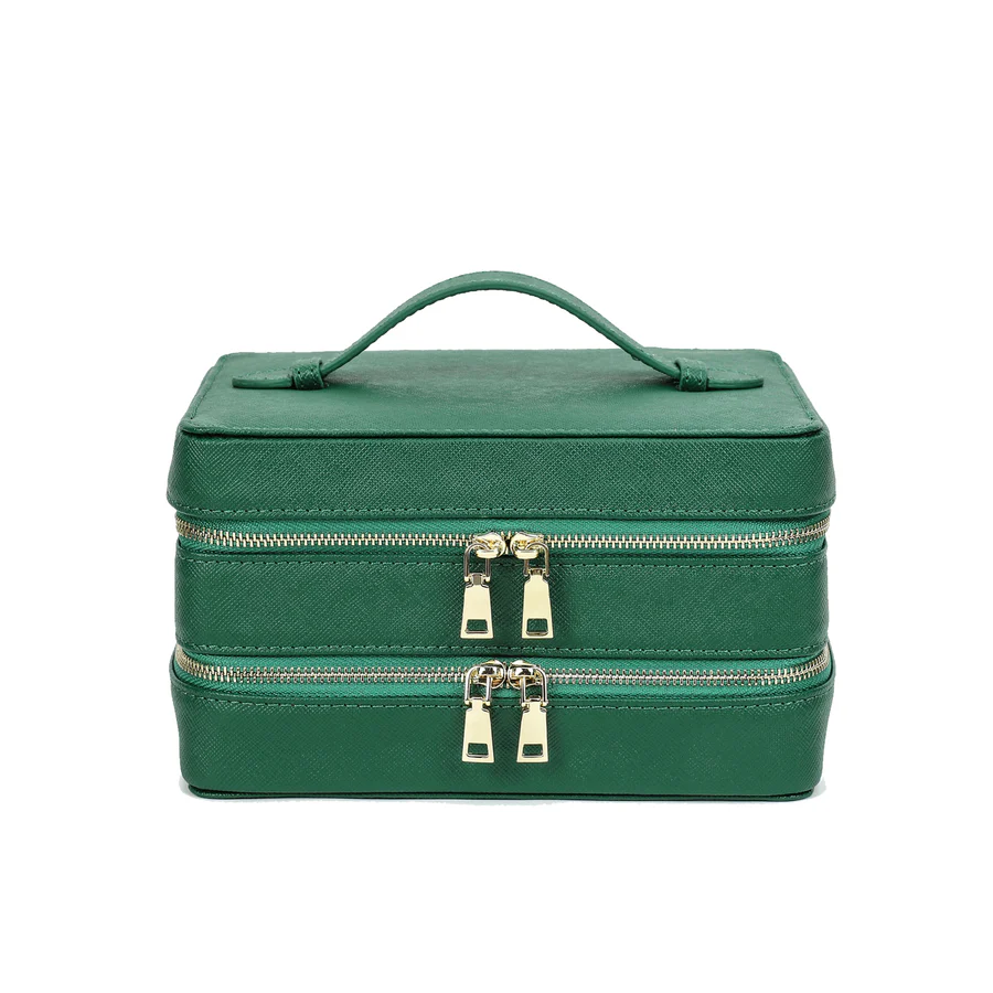 Cherloi Saffiano Leather Jewelry Case